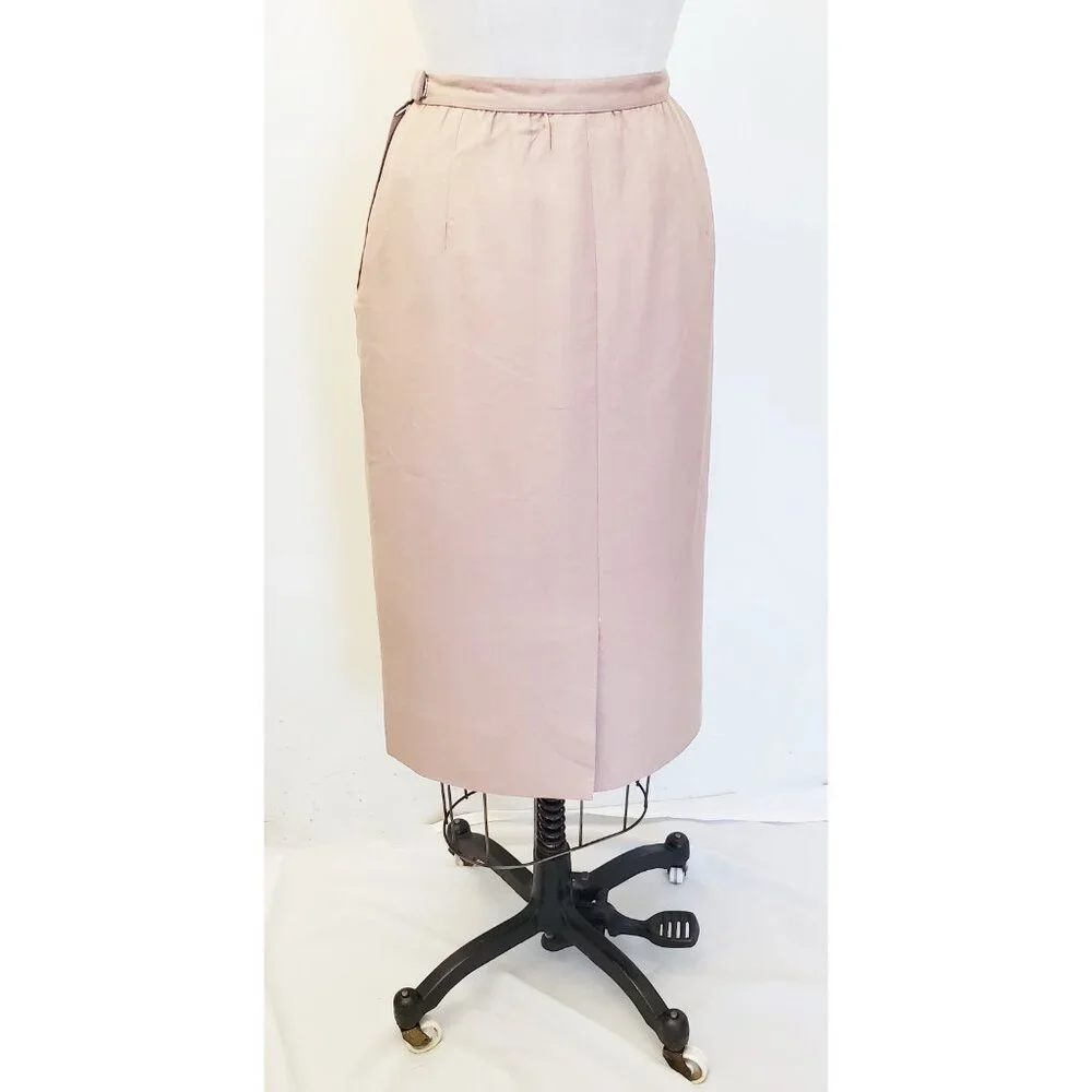 Adele Simpson Womens 40s Style Vintage Jacket Blazer Skirt Suit Dusy Rose 10